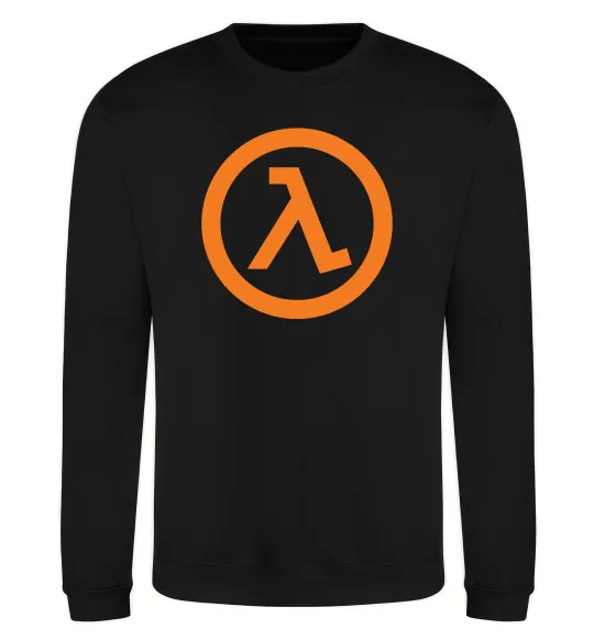 Свитшот Half life logo Черный фото