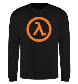 Світшот Half life logo Чорний фото