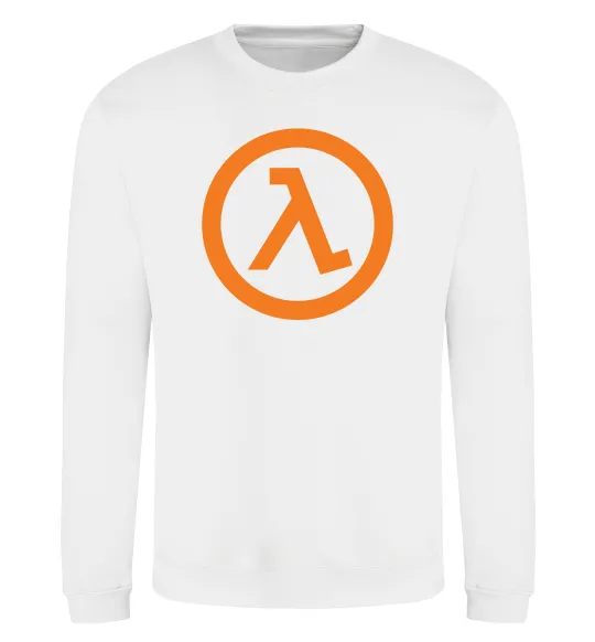 Свитшот Half life logo Белый фото