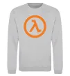 Свитшот Half life logo Серый меланж фото