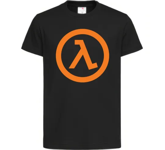 Детская футболка Half life logo Черный фото