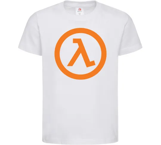 Детская футболка Half life logo Белый фото