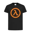 Дитяча футболка Half life logo Чорний фото