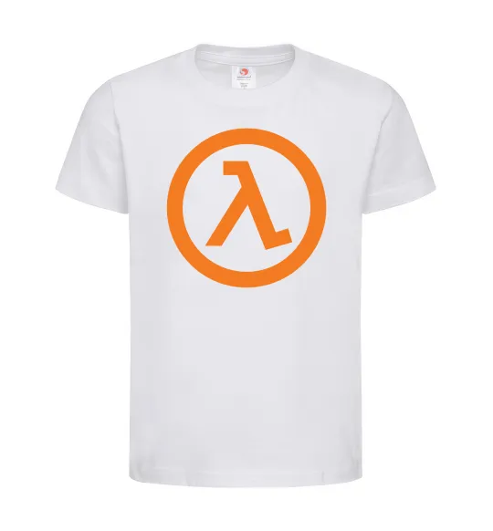 Дитяча футболка Half life logo Білий фото