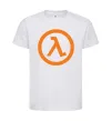 Дитяча футболка Half life logo Білий фото