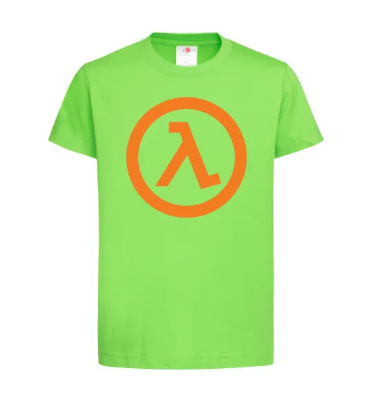 Дитяча футболка Half life logo Лаймовий фото