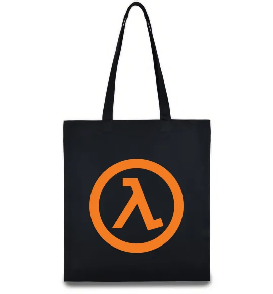 Еко-сумка Half life logo Чорний фото