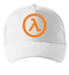 Кепка Half life logo Білий фото