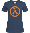 Жіноча футболка Half life logo Темно-синій Жіноча футболка Half life logo Темно-синій фото