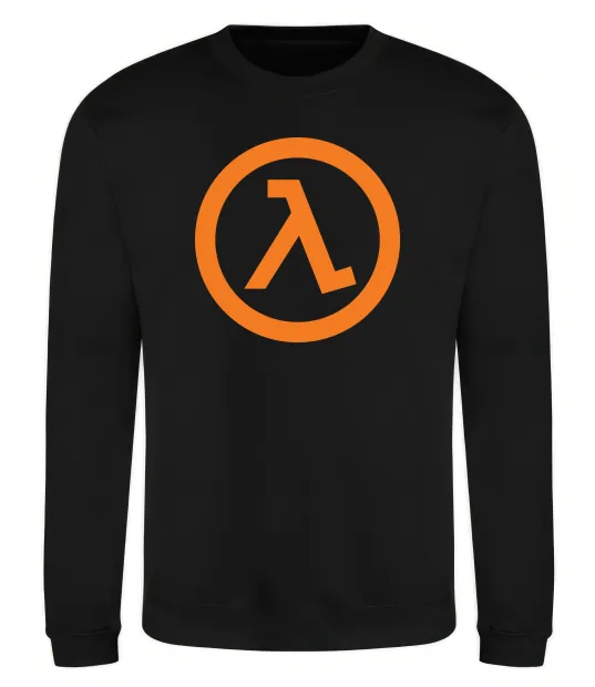 Світшот Half life logo Чорний фото