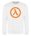Світшот Half life logo Білий фото