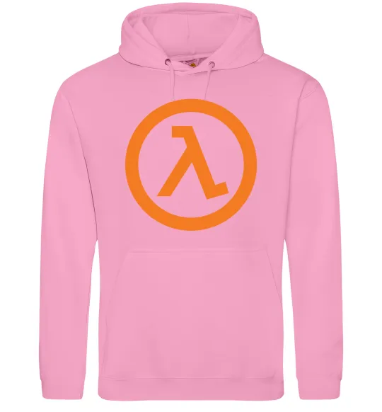 Мужская толстовка (худи) Half life logo Розовый фото