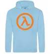Мужская толстовка (худи) Half life logo Голубой фото