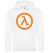 Женская толстовка (худи) Half life logo Белый фото