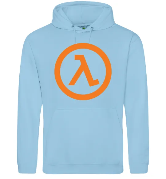 Женская толстовка (худи) Half life logo Голубой фото