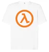 Футболка Оверсайз Half life logo Білий фото