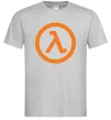 Чоловіча футболка Half life logo Сірий фото