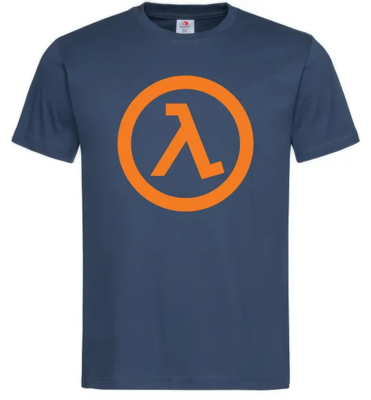 Чоловіча футболка Half life logo Темно-синій фото