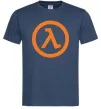 Чоловіча футболка Half life logo Темно-синій фото