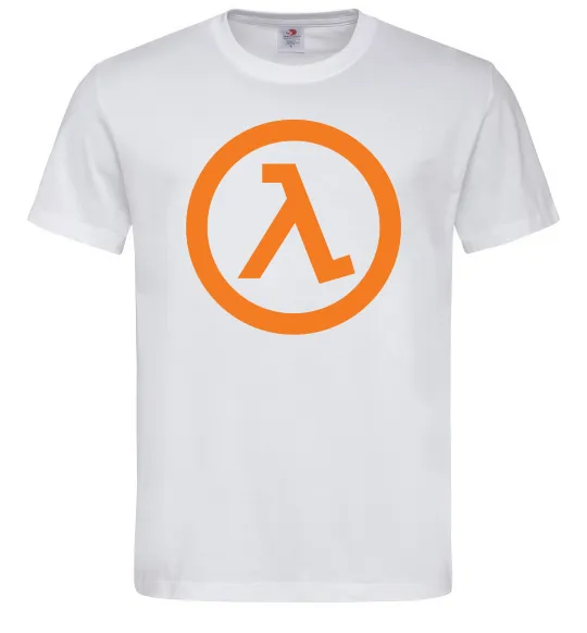 Чоловіча футболка Half life logo Білий фото