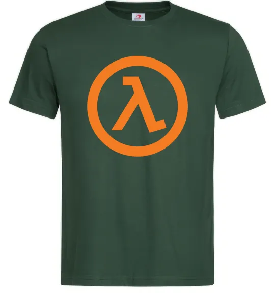 Чоловіча футболка Half life logo Темно-зелений фото