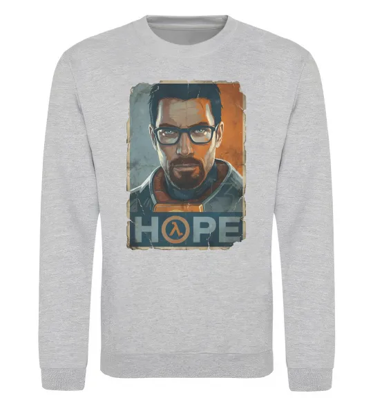 Світшот Half Life Hope Сірий меланж фото