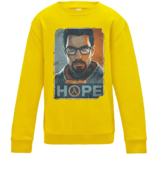 Детский Свитшот Half Life Hope Солнечно желтый фото