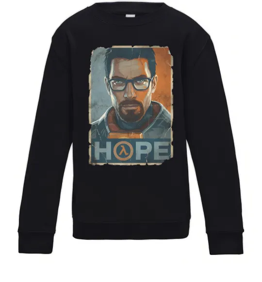 Детский Свитшот Half Life Hope Черный фото