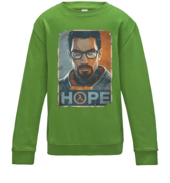 Детский Свитшот Half Life Hope Лаймовый фото