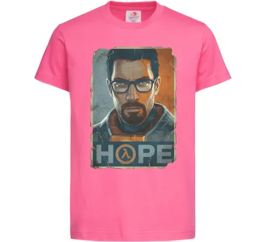Детская футболка Half Life Hope Ярко-розовый фото