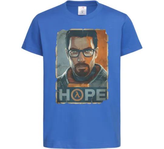 Детская футболка Half Life Hope Ярко-синий фото