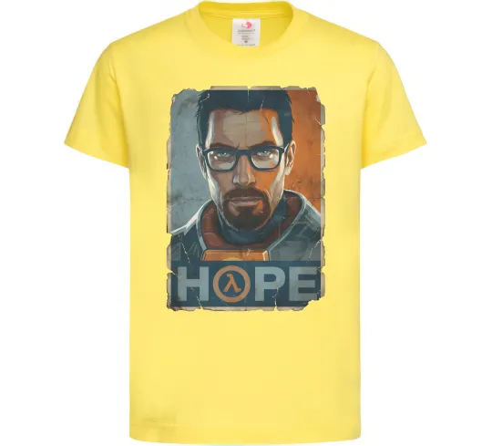 Детская футболка Half Life Hope Лимонный фото