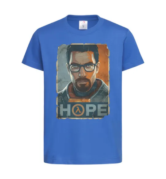 Дитяча футболка Half Life Hope Яскраво-синій фото
