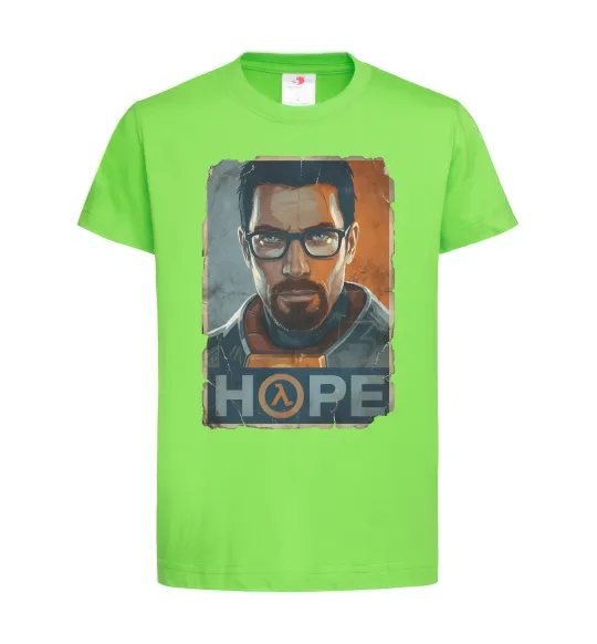 Дитяча футболка Half Life Hope Лаймовий фото