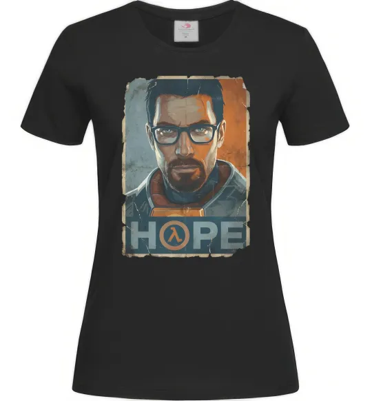 Женская футболка Half Life Hope Черный фото