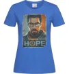Женская футболка Half Life Hope Ярко-синий Женская футболка Half Life Hope Ярко-синий фото