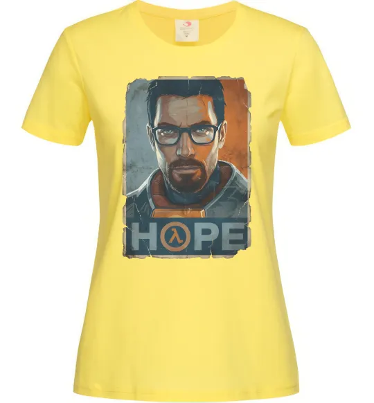 Женская футболка Half Life Hope Лимонный фото