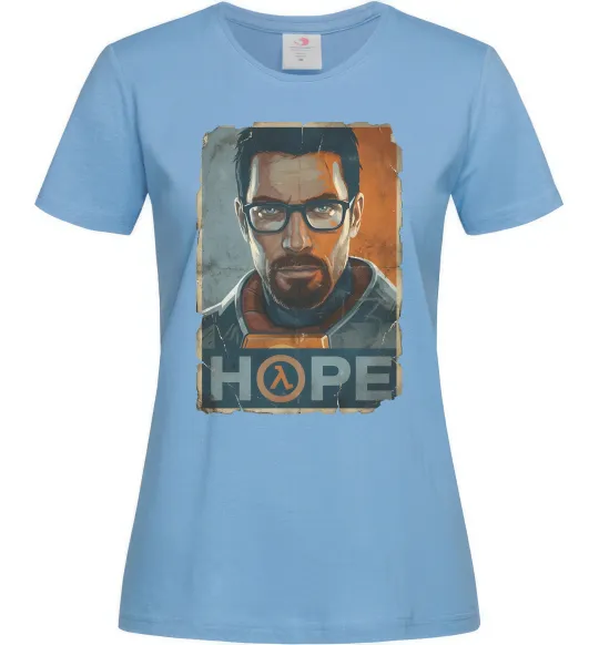 Женская футболка Half Life Hope Голубой фото