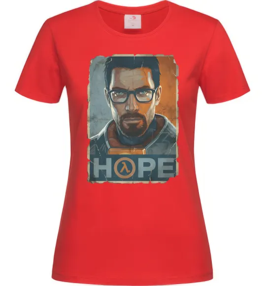 Женская футболка Half Life Hope Красный фото