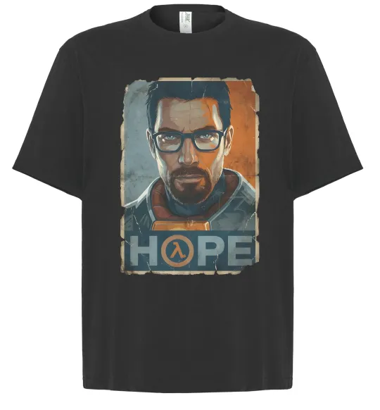 Футболка Оверсайз Half Life Hope Черный фото
