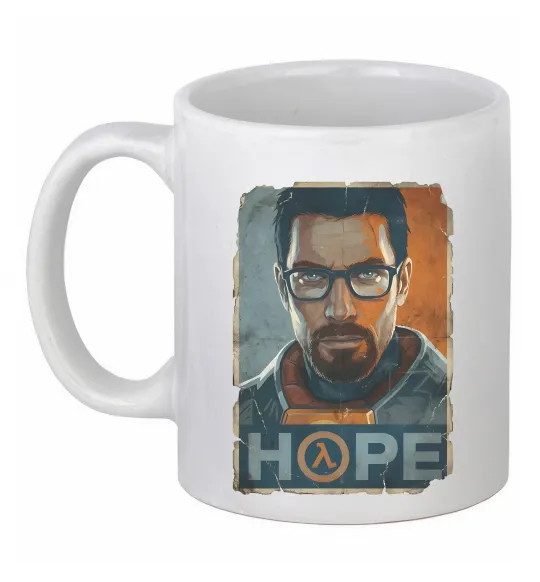 Чашка керамическая Half Life Hope Белый фото