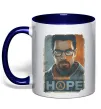 Чашка з кольоровою ручкою Half Life Hope Глибокий темно-синій Чашка з кольоровою ручкою Half Life Hope Глибокий темно-синій фото