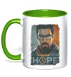 Чашка з кольоровою ручкою Half Life Hope Лаймовий Чашка з кольоровою ручкою Half Life Hope Лаймовий фото