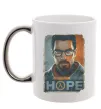 Чашка з кольоровою ручкою Half Life Hope Срібло Чашка з кольоровою ручкою Half Life Hope Срібло фото