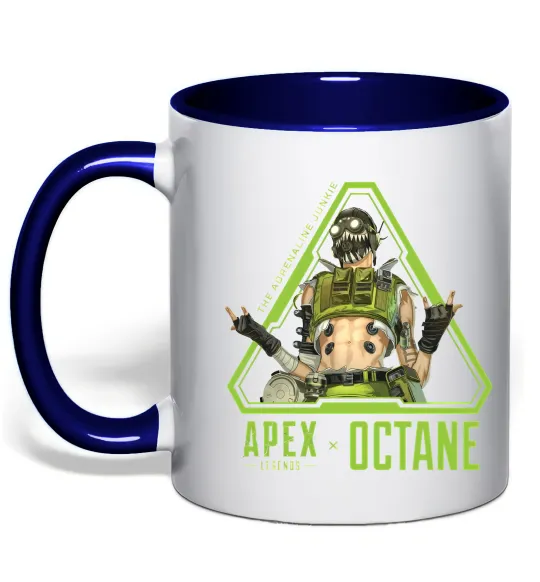 Чашка с цветной ручкой Apex Octane Глубокий темно-синий фото