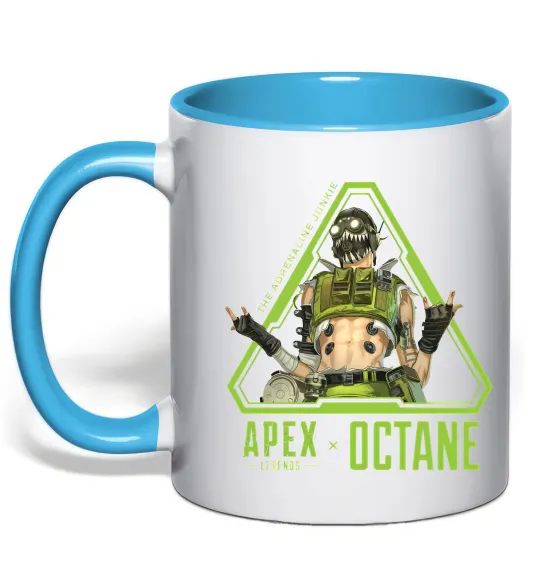 Чашка с цветной ручкой Apex Octane Голубой фото