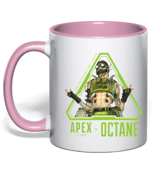 Чашка с цветной ручкой Apex Octane Нежно розовый фото