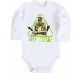 Детский боди Apex Octane Белый фото