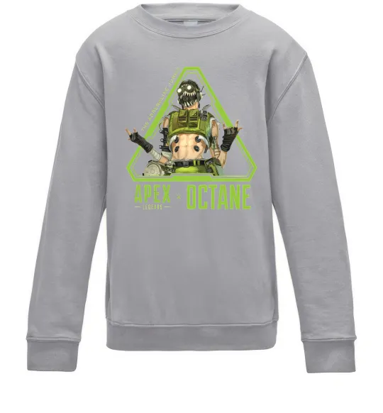 Детский Свитшот Apex Octane Серый меланж фото