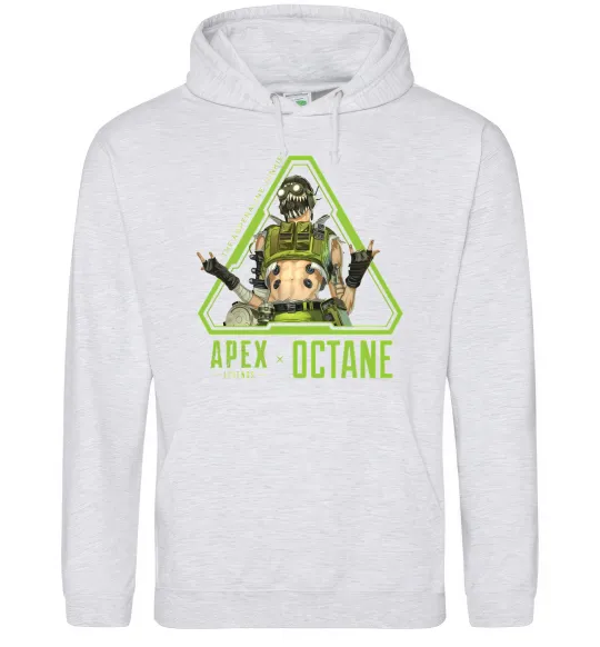 Женская толстовка (худи) Apex Octane Серый меланж фото